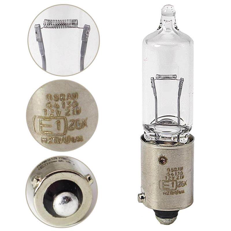 欧司朗H21W灯泡12v刹车灯转向灯后雾灯64136后尾灯卤素灯泡