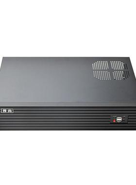 厚尚2U280超薄超短小型ITX M-ATX铝面板迷你防尘工控服务器机箱