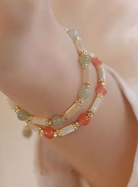 【玉骨遥】新中式国风竹节手链女高级轻奢小众闺蜜手链女礼物礼品