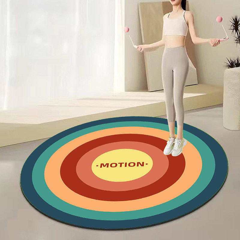 跳绳静音震垫室内硅藻泥防滑隔音健身运动瑜伽舞蹈专业地垫圆形,居家布艺,家用脚垫,淘宝优惠券,粉丝福利购,淘宝优惠卷