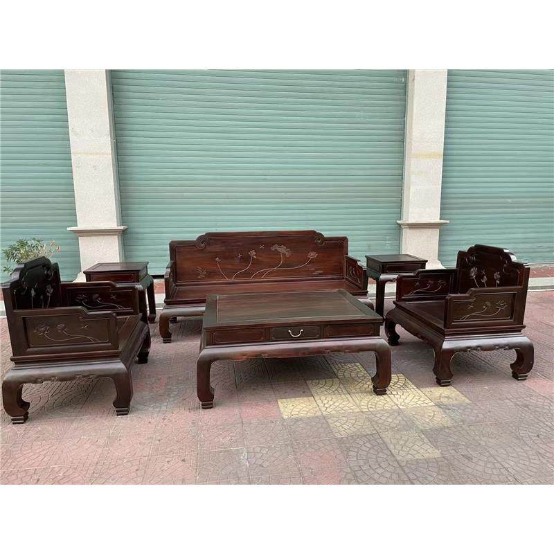 沙发新款大红款黄檀新酸枝交趾中式老挝古典荷花明韵素面客厅沙发,住宅家具,红木沙发,淘宝优惠券,粉丝福利购,淘宝优惠卷
