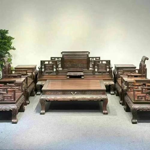 国标红木沙发老挝大红酸枝家具交趾黄檀明式客厅全套组合中式实木