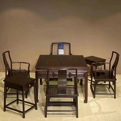 赫芬顿大红酸枝红木茶几组合