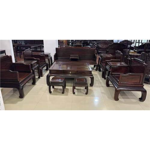 明式组合客厅全套雕花苏素