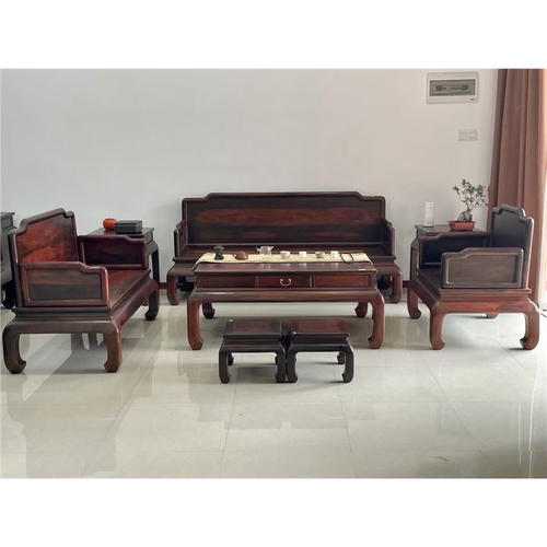 明清黄檀沙发大红酸枝组合
