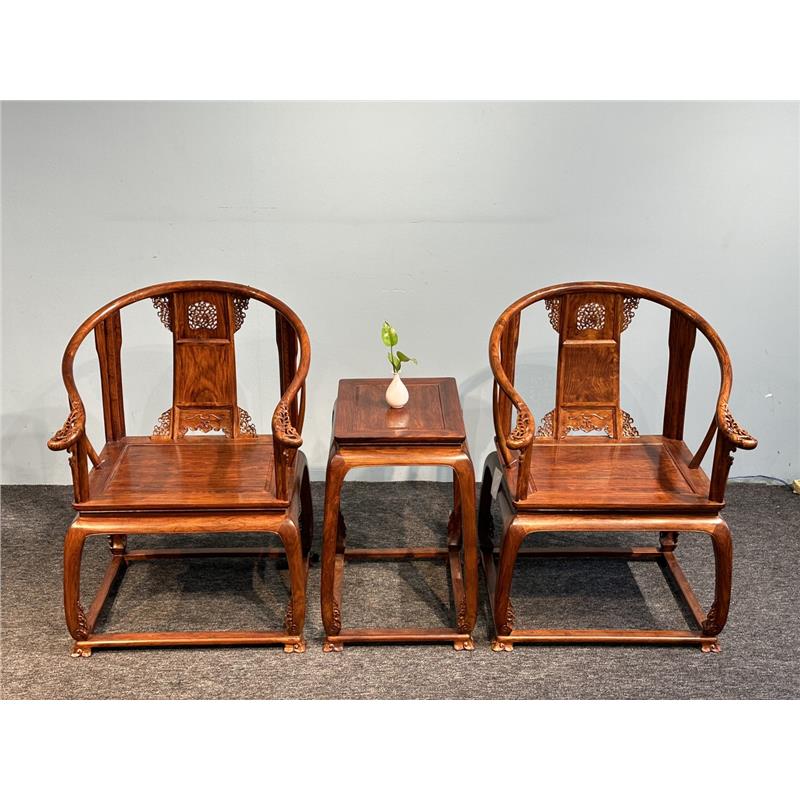 花梨圈椅皇宫官帽太师三件