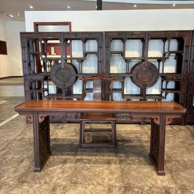 红木条案条几实木新中式平头案老挝大红酸枝玄关桌条桌供桌靠墙桌