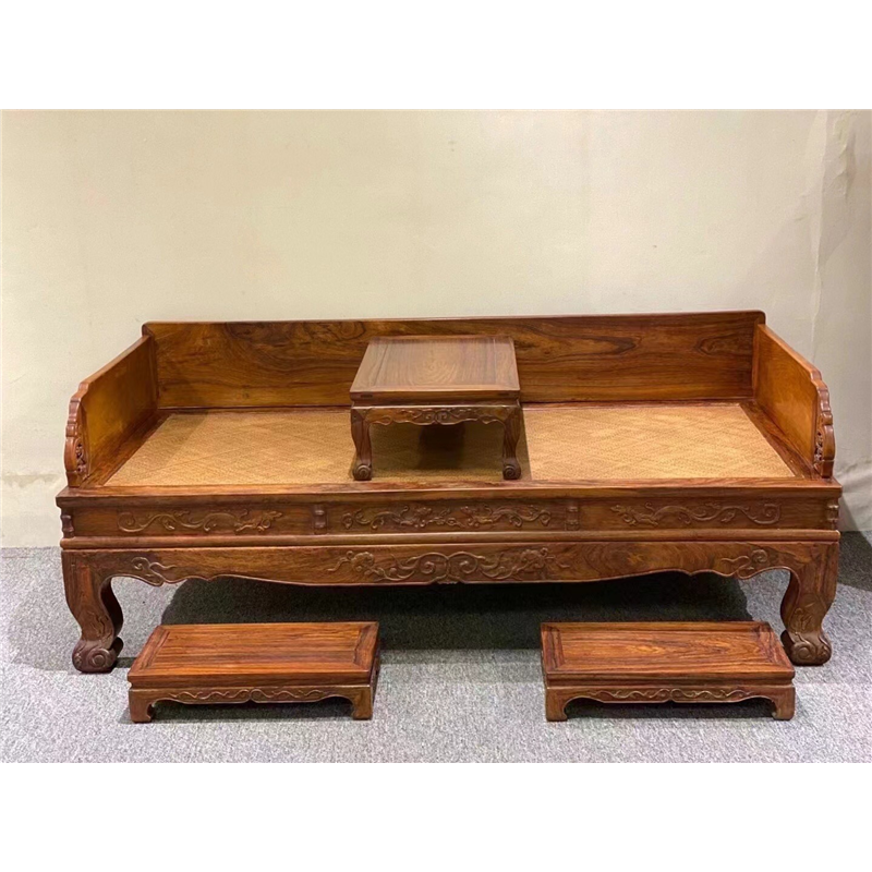 仿古榫卯明式罗汉床床榻黄花梨实木两件套贵妃客厅家具越南沙发床,住宅家具,红木沙发,淘宝优惠券,粉丝福利购,淘宝优惠卷