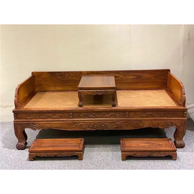 仿古榫卯明式罗汉床榻黄花