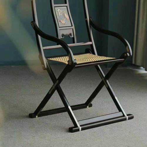 头把交椅老挝大红酸枝交趾黄檀圈椅紫檀缅甸花梨红木折叠椅