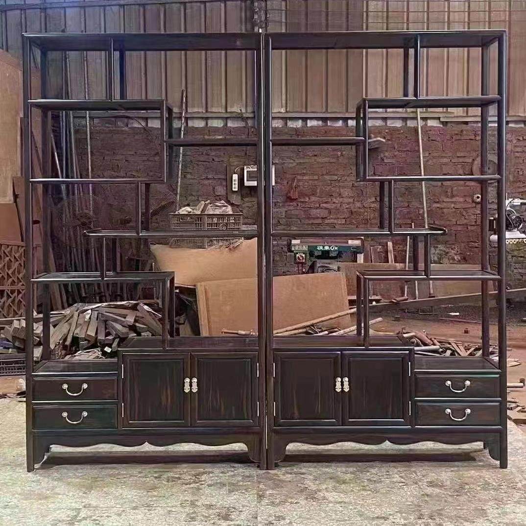 老挝大红酸枝博古架摆件小型底座多宝阁红实木紫砂茶壶茶具架子,住宅家具,红木博古架,淘宝优惠券,粉丝福利购,淘宝优惠卷