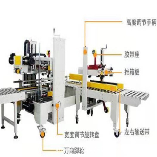 友琪工字封箱机胶带工字形封箱机工字形封箱机纸箱工字自动封箱机