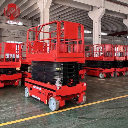 全自行移动剪叉式平台液压电动剪刀式升降机移动剪叉高空作业车