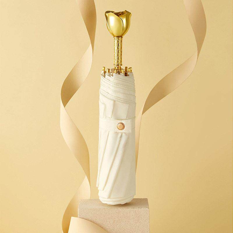 公主玫瑰花太阳伞女折叠晴雨两用遮阳伞送女朋友送闺蜜级感礼物