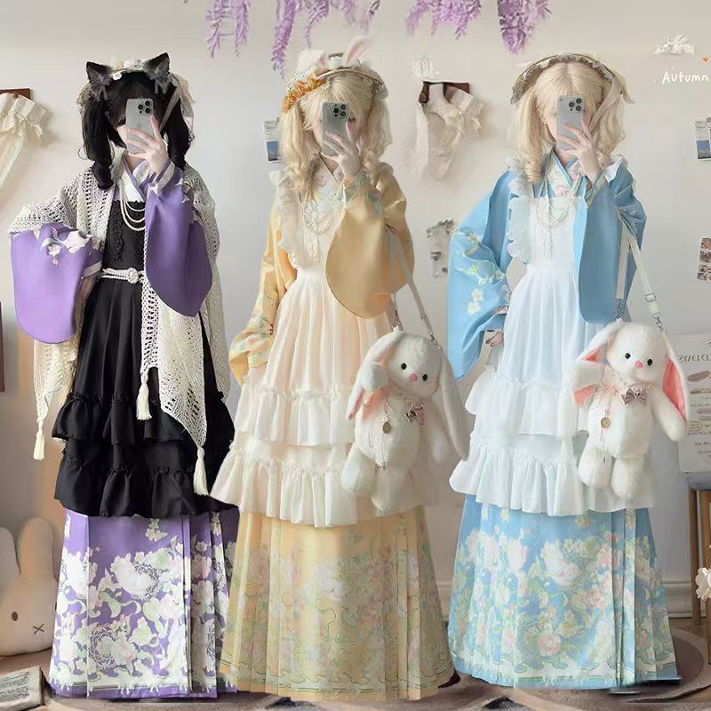 春秋洛丽塔明制汉服马面裙套装