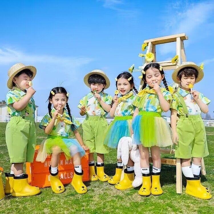 六一儿童表演服装小学生运动会啦啦队合唱演出服幼儿园毕业照班服