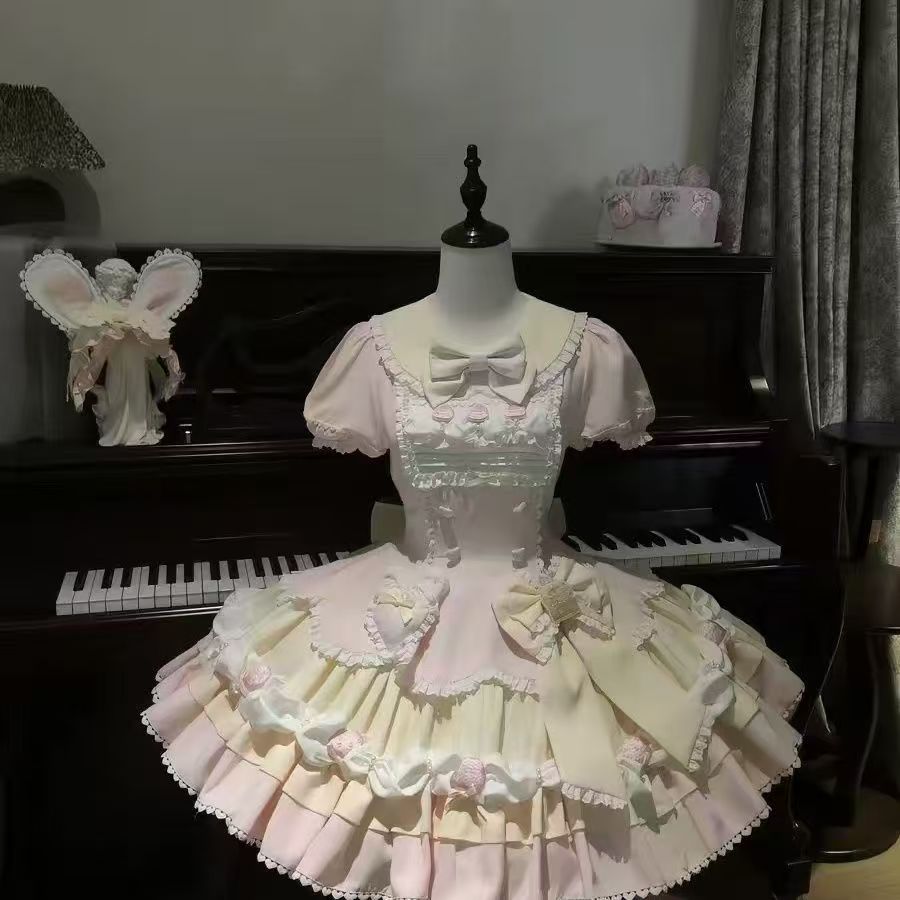 咸点点原创【兔绒奶芙】lolita洋装洛丽塔公主连衣裙甜美少女日常