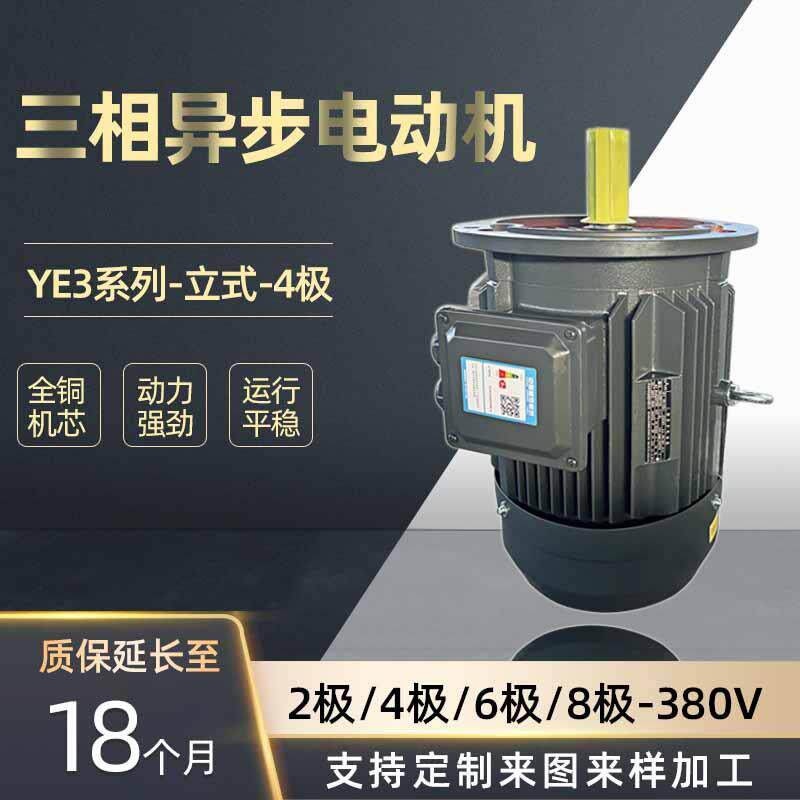 立式三相电机4极11W三相电机380v三相异步电机河北电机
