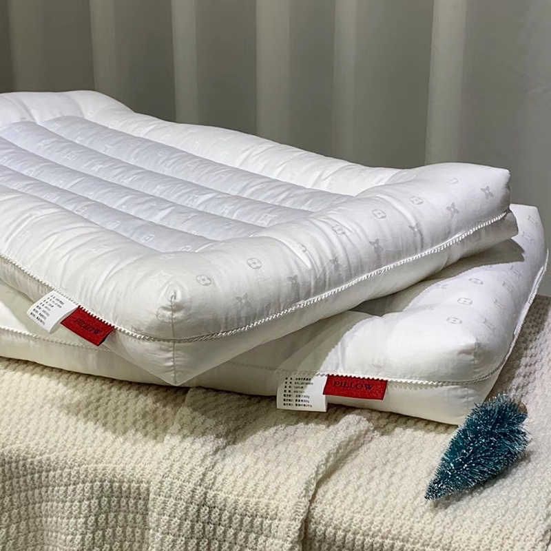 四季全棉提花决明子荞麦低枕  48*74cm薄枕芯护颈中低矮枕头偏硬