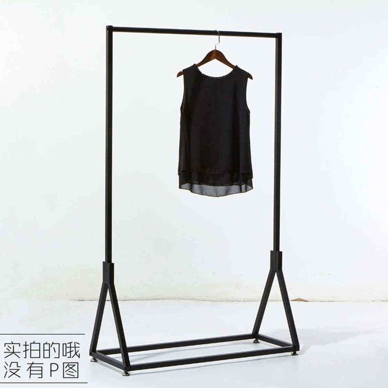 欧式铁艺服装架展示架 落地式婚纱陈列架 服装店货架侧挂龙门衣架