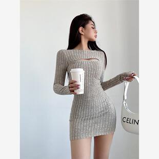 Liviahome女士2025秋冬新款 紧身a字裙 修身