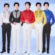 衬衫 男士 礼服衬衣长袖 青年舞台演出闪光亮片合唱舞蹈服婚礼伴郎服