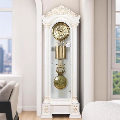 欧式落地钟客厅现代简约德国机芯实木立式大座钟轻奢落地钟表G600