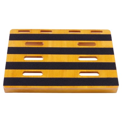 吉他效果器板子 实木单块效果器板 带包套装送线卡 连接线 踩钉帽