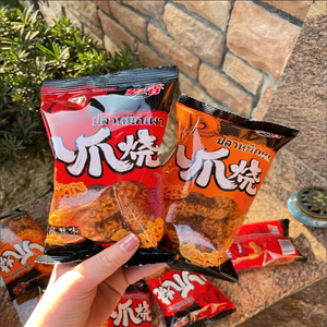 网红爆款香脆八爪烧酱爆肉味麻辣怀旧休闲零食大礼包牛肉味零食
