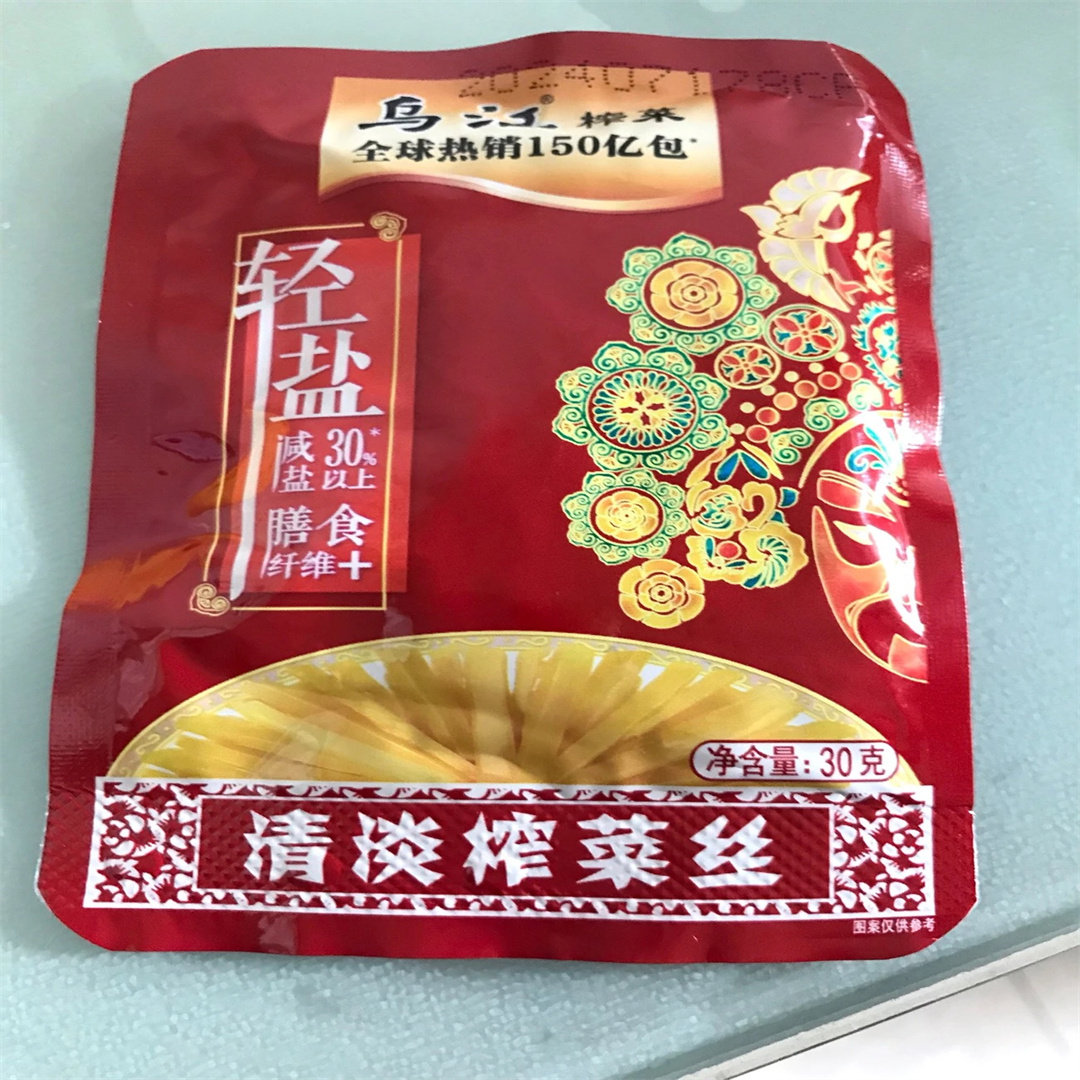 乌江涪陵榨菜丝清淡不辣微