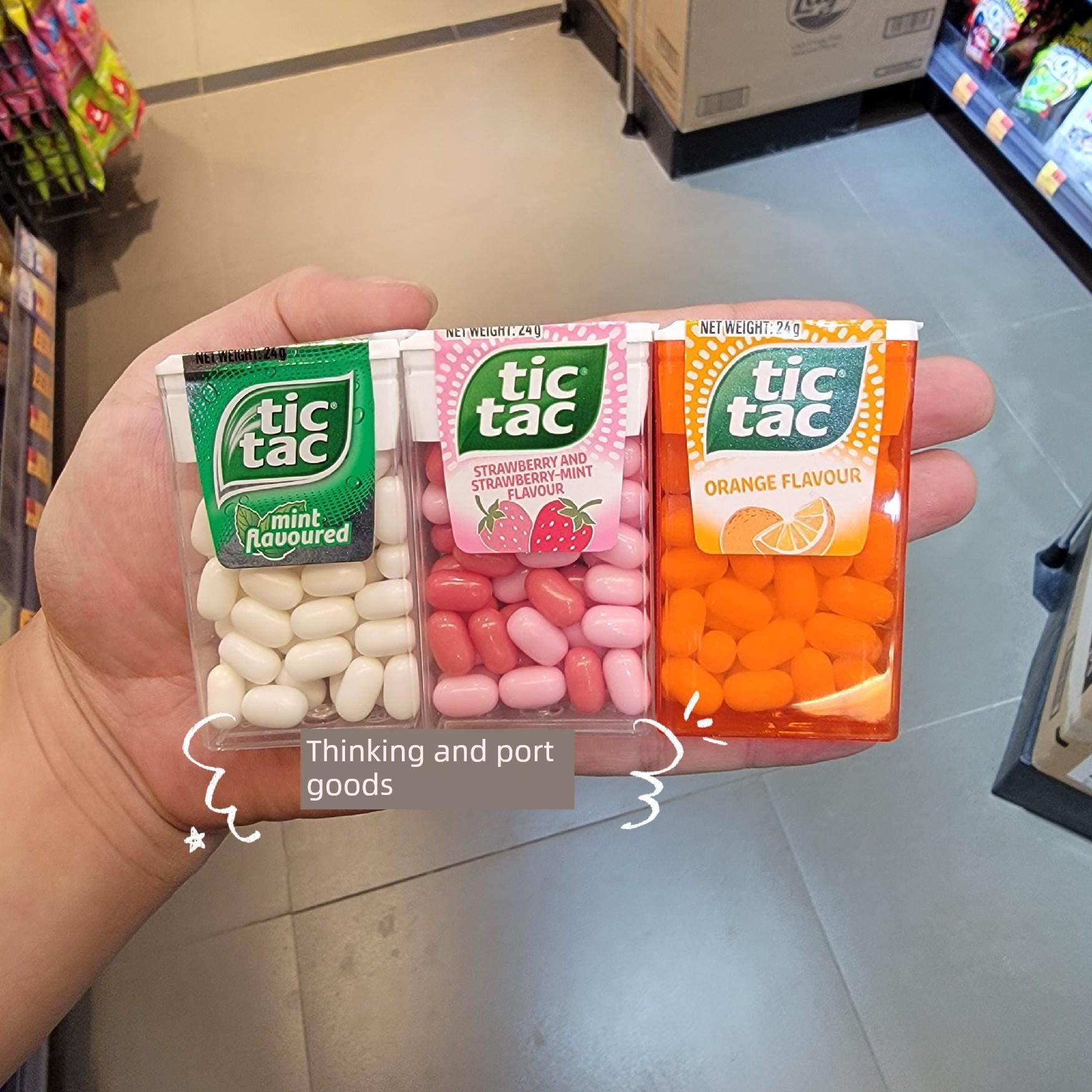 香港采购进口港版薄荷糖/草莓糖/橙糖24g