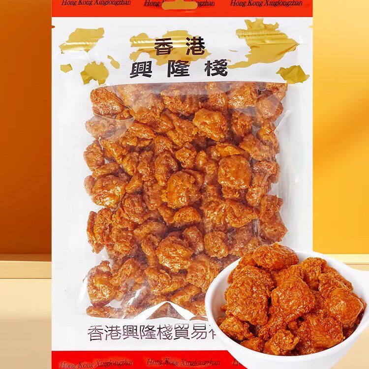 香港兴隆栈斋鸡粒400g即食办公室怀旧休闲零食素食香脆油炸小吃y
