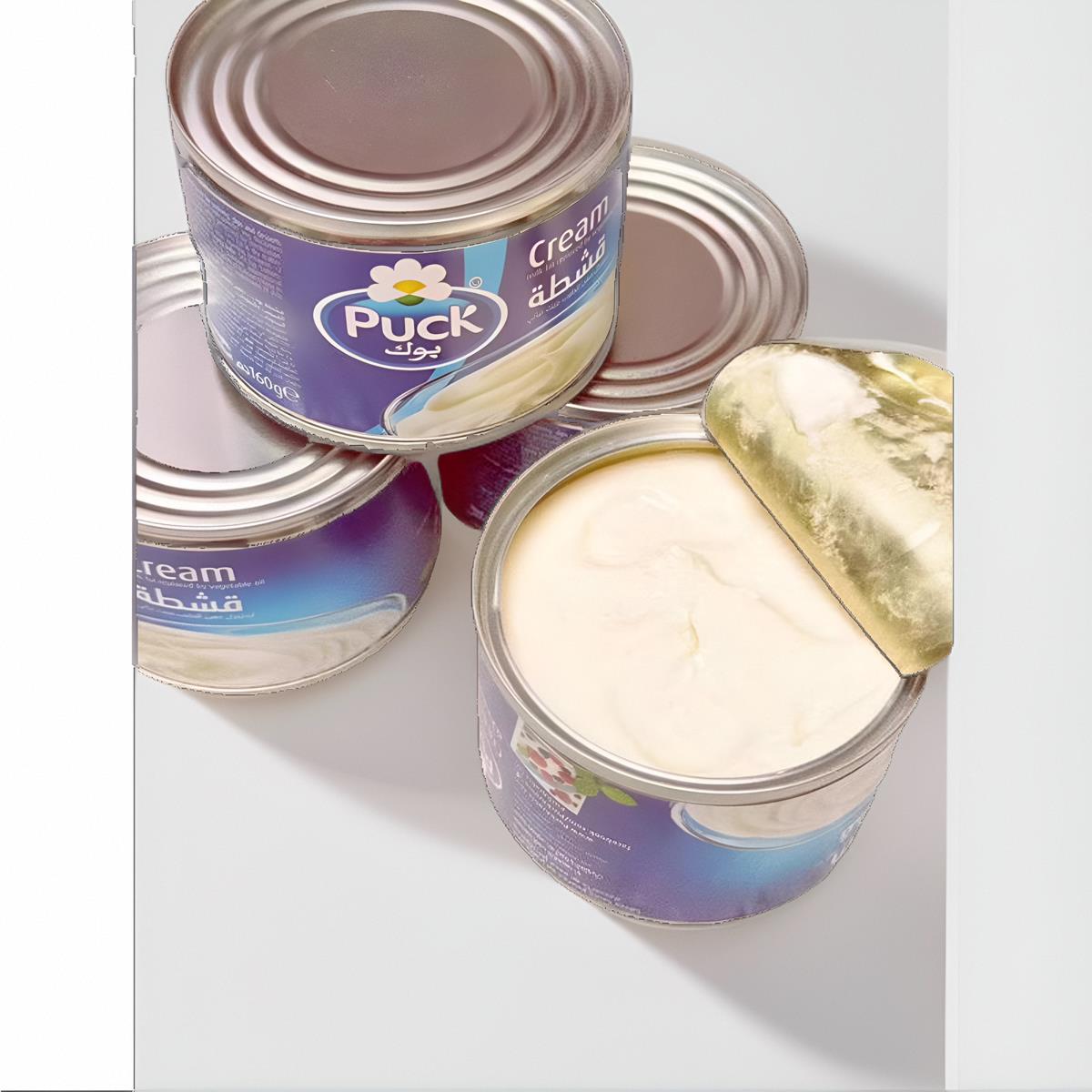 PUCK Topping芝士开盖即食奶油160G烘培可用淡奶浓郁奶香CREAM