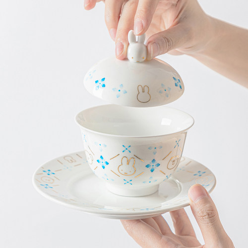 正品米菲兔花窗望友系列陶瓷套装