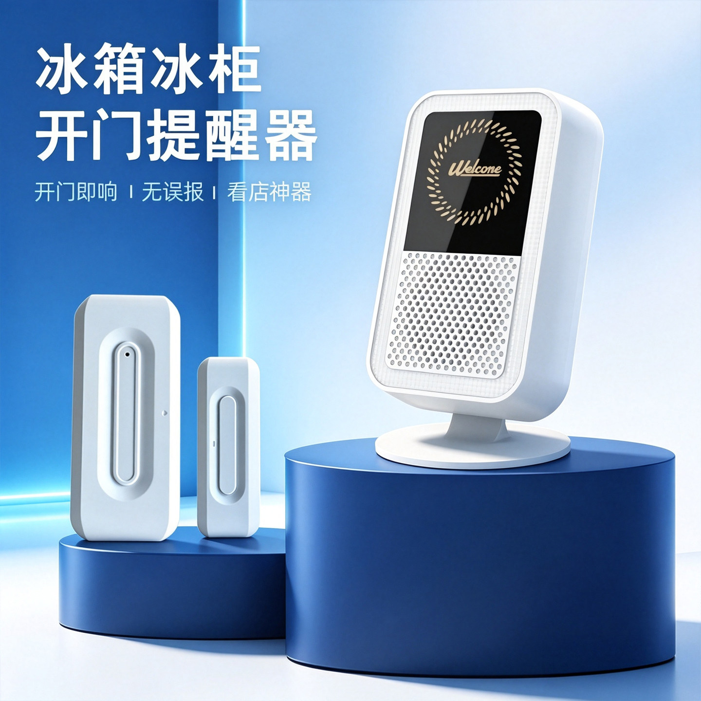 超市冰箱冰柜门铃开门提醒器图片
