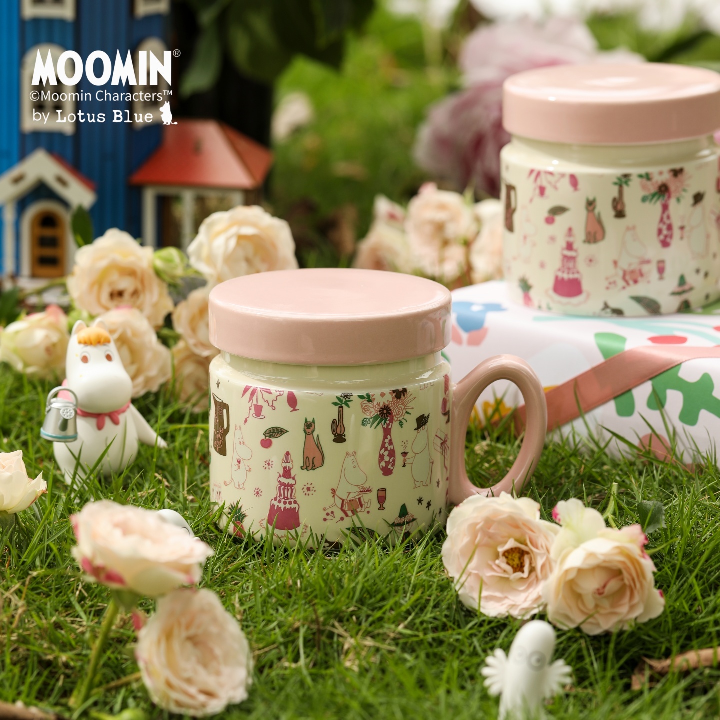 姆明高颜值陶瓷茶杯喝水