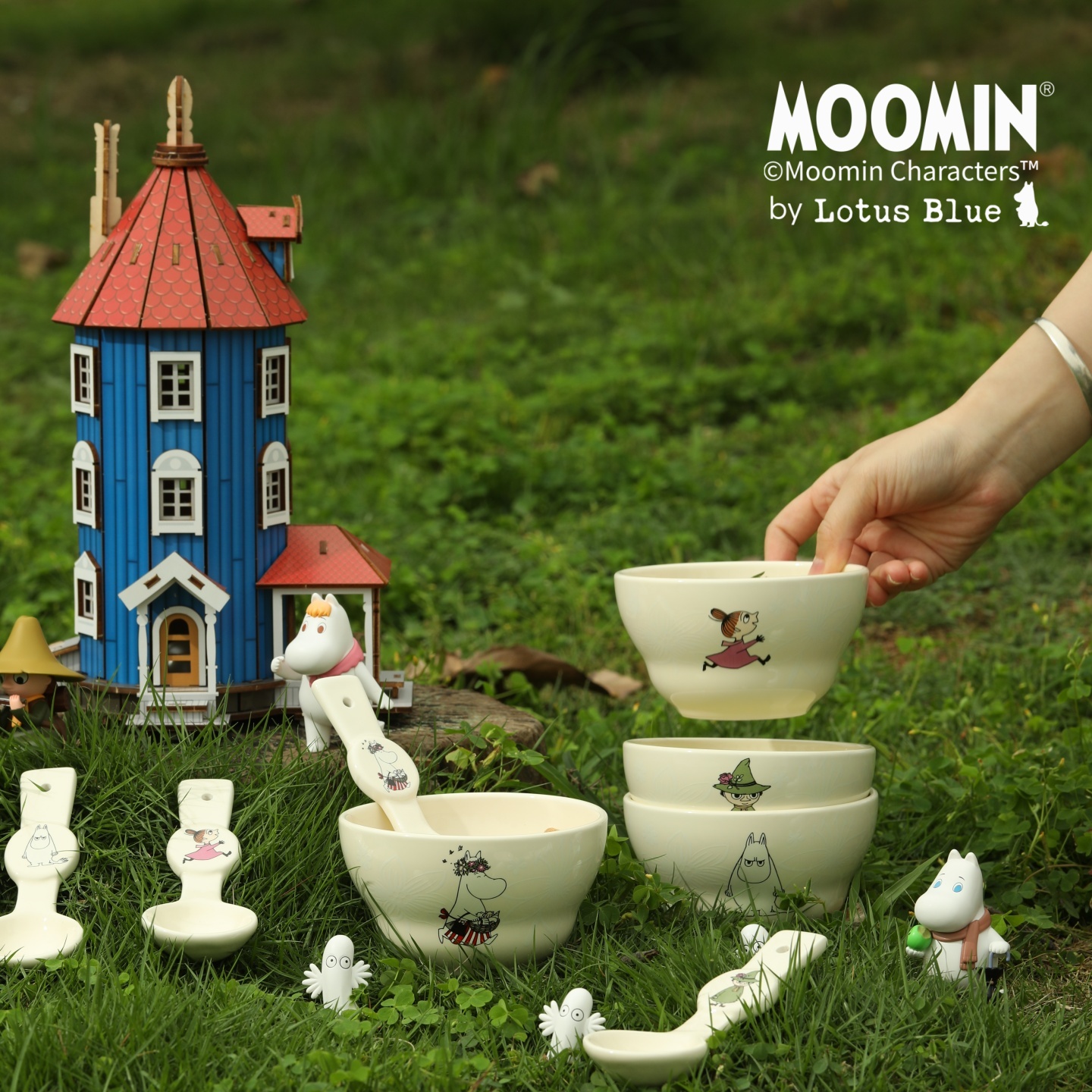 姆明陶瓷卡通大众防烫耐高温碗