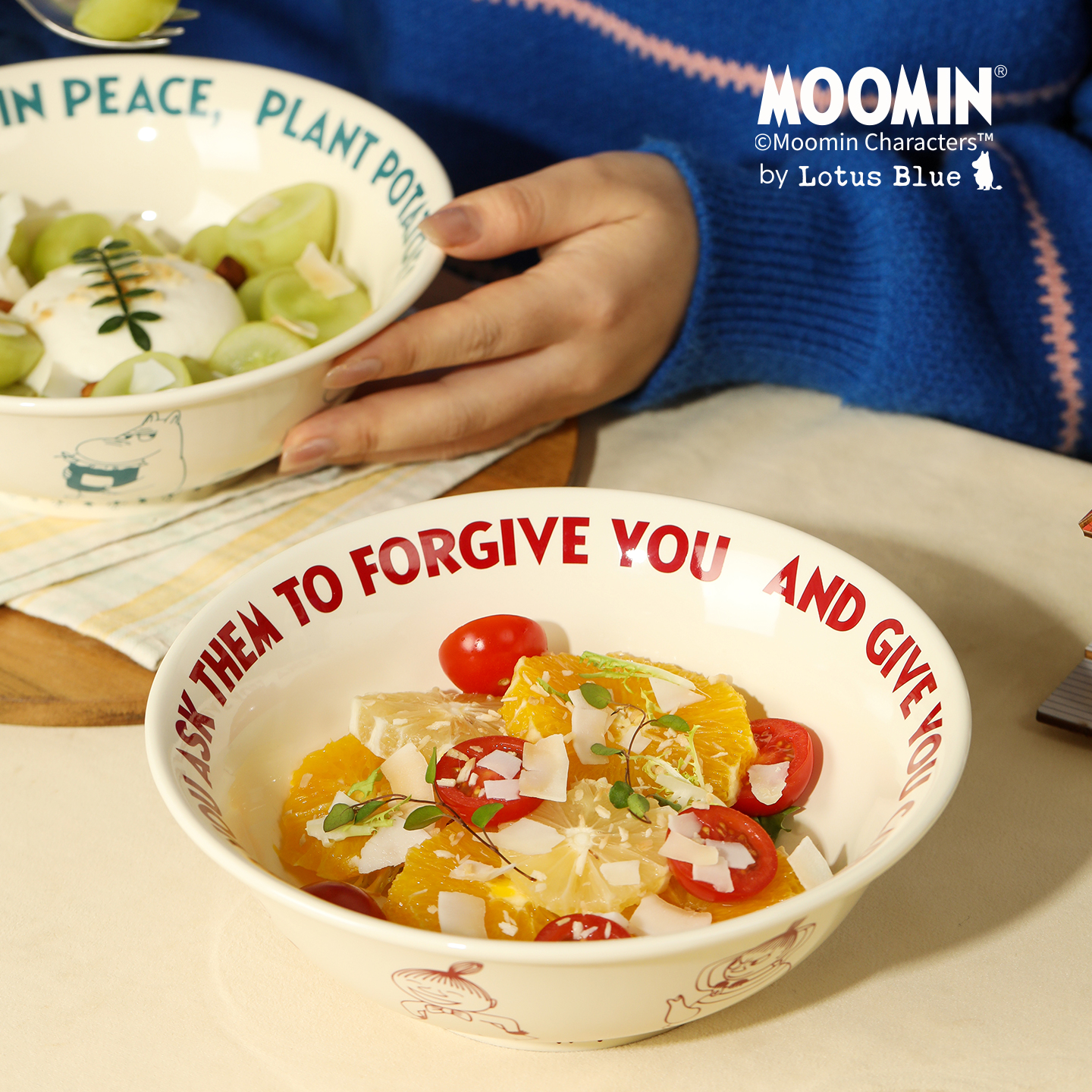 姆明陶瓷卡通动漫大众耐高温碗