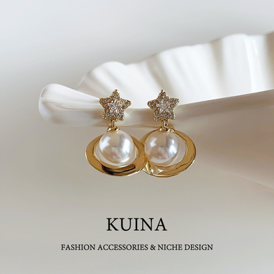 2025新爆款土星珍珠耳环