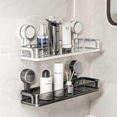 吸盘卫生间置物架免打孔洗手台收纳架洗漱台壁挂墙上厕所浴室架子,家庭/个人清洁工具,浴室角架/置物架,淘宝优惠券,粉丝福利购,淘宝优惠卷