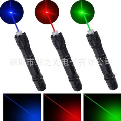 Laser009热卖款红色绿色蓝紫色镭射指示笔激光手电