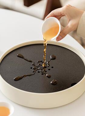 陶瓷圆形小干CP-0001盘泡小巧家客用小型茶几茶托盘厅茶海茶台茶