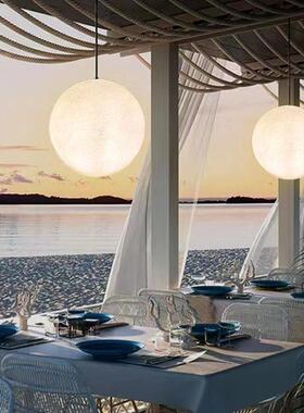 家用室内落地树月灯球灯装饰造景氛围户外草10031153坪脂圆球景观