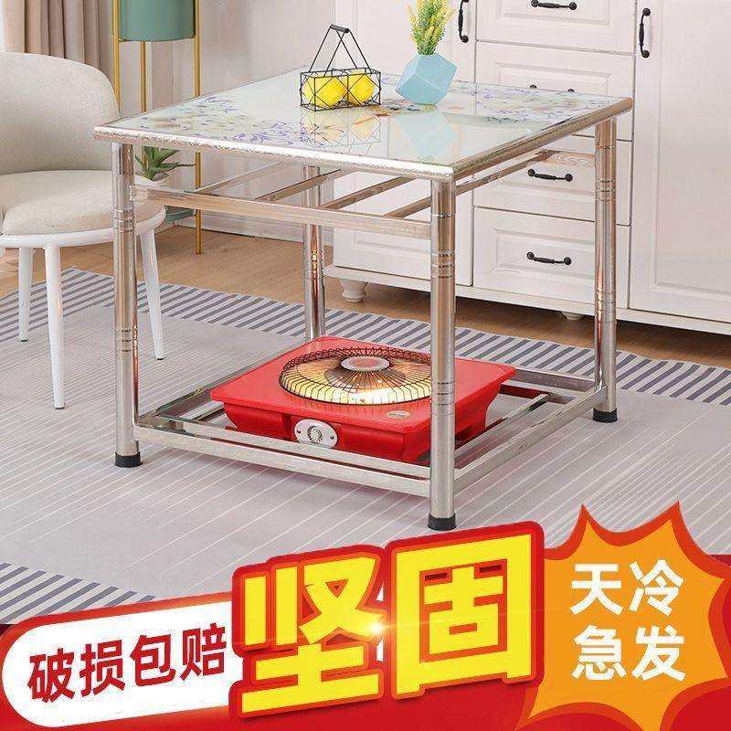 AL569166GS正方形取暖桌家用饭桌客办厅公桌不锈烤火桌季家用全套,鲜花速递/花卉仿真/绿植园艺,其它园艺用品,淘宝优惠券,粉丝福利购,淘宝优惠卷
