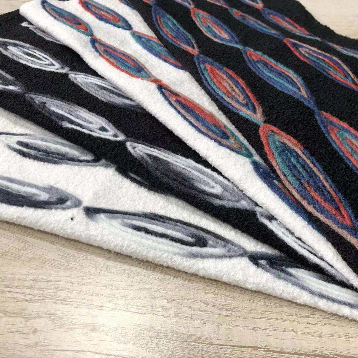 高档沙发巾料加面厚加绒沙发套沙发抱面枕毛BXV巾绣涤纶料