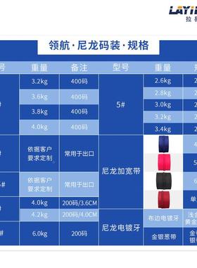 一捆NLC-0303起批枕3号家被纺子头套拉链400码漂白黑色码庄尼龙拉
