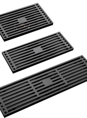 全铜黑色古铜色长方形地中漏加厚55763工程排酒淋浴房大量侧店排