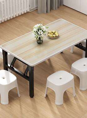 可折小叠吃饭桌户型桌出租房餐桌家OVZ用客茶几简易小桌子厅矮地
