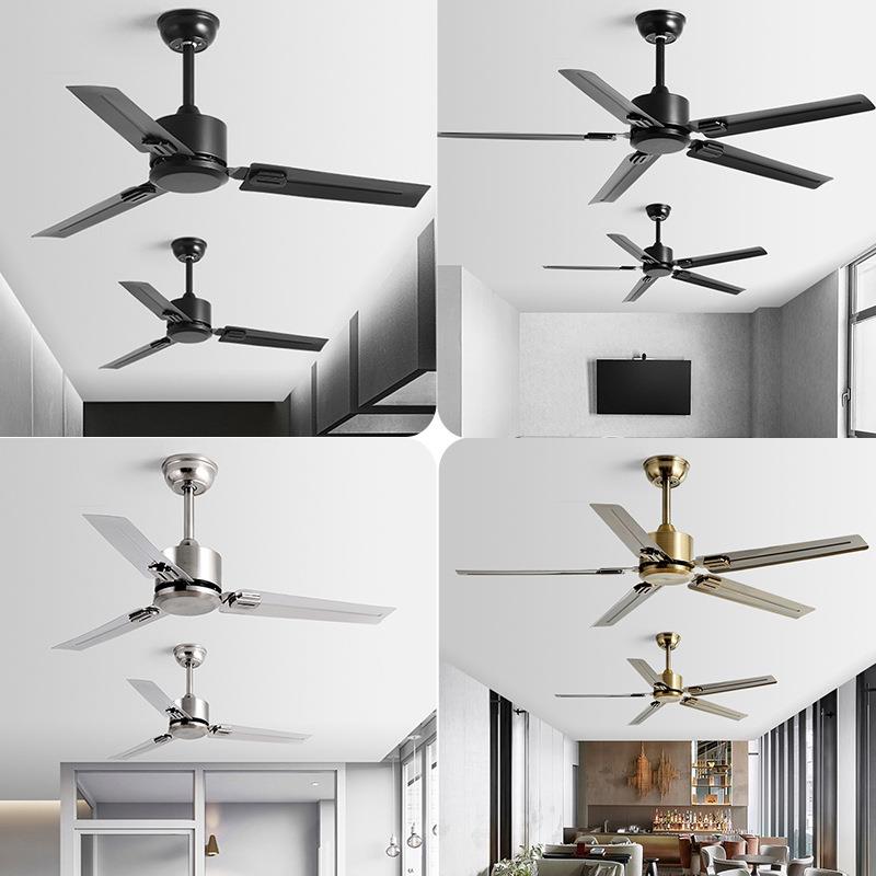 吊客扇大风静电风扇餐厅厅家用力商用简约工业复古947无音灯风扇