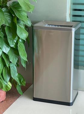 商用5方0PLDL大容量店商场公司走廊大号直投酒盖南不锈钢垃无圾桶